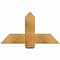Ekena Millwork Eugene Rough Sawn Timber Gable Bracket, Western Red Cedar, 36"W x 19"H x 4"D x 6"F, 13/12 Pitch GBW036X19X0406EUG00RWR - alternate 1